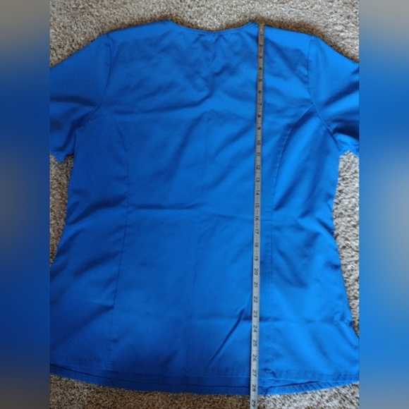 Dickies Women's Blue V-Neck Scrub Top - Picture 10 of 10